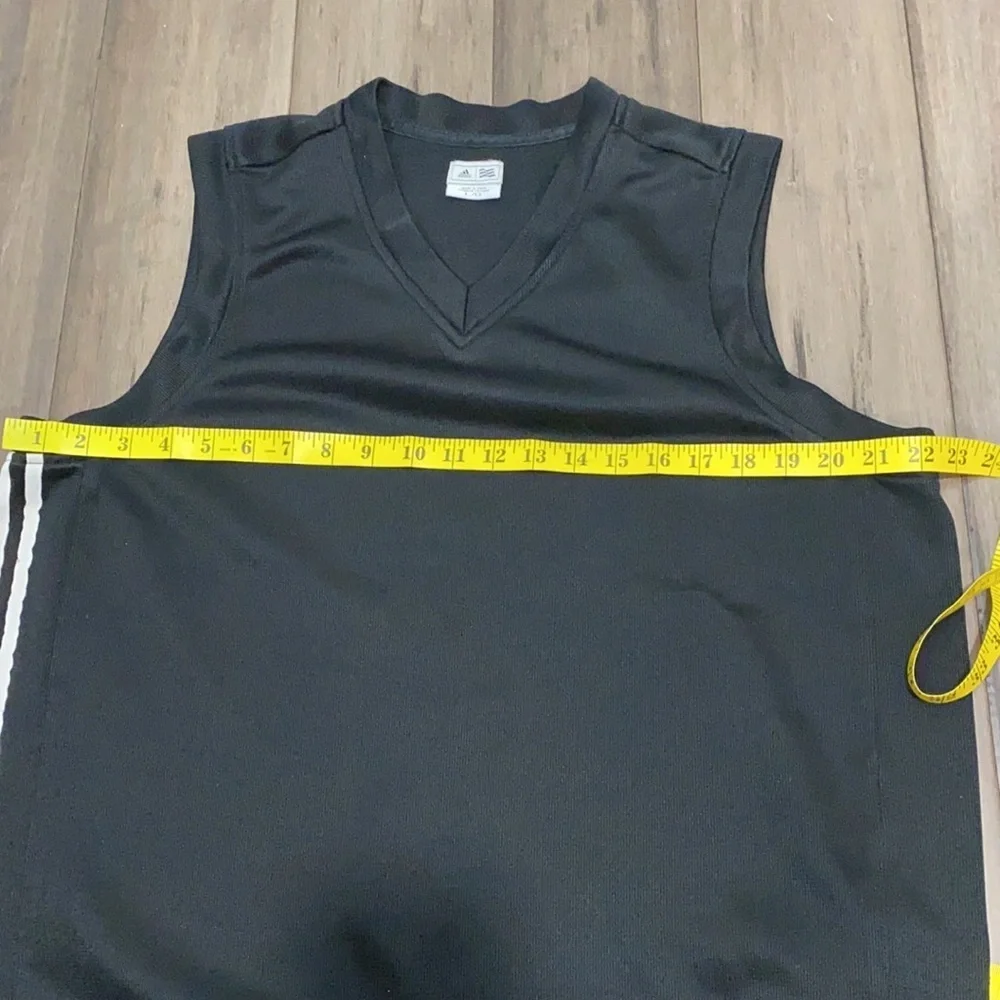 5 for $25‎ Adidas vest black white stripes sleeveless